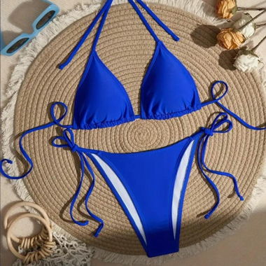 Blue bikini