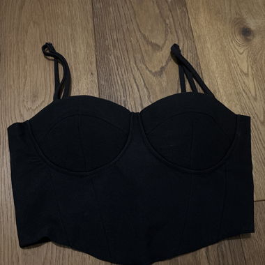 Black Bustier Top