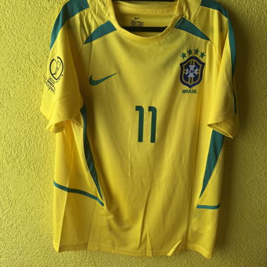 Maillot rétro Brésil de Ronaldinho 2002