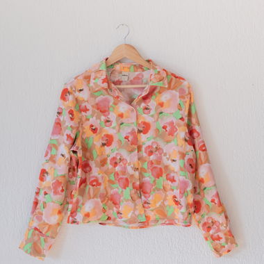 Zebra Floral Blouse