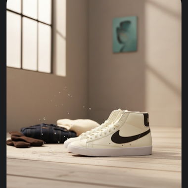 Nike blanc cassé montantes / 37