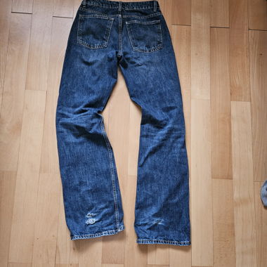 Jeans baggy blu scuro low waist / rise