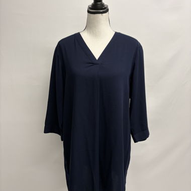 Blusa Tunik Uniqlo blu L viscosa maniche 3/4