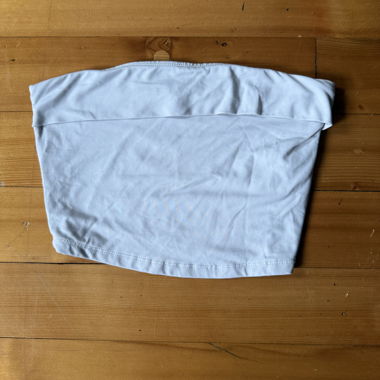 White tube top Bershka