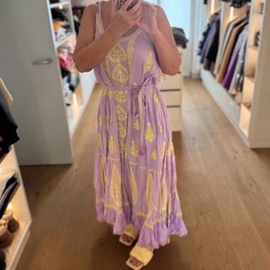Robe longue Praye nnella lilas