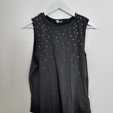 Star Print Sleeveless Top