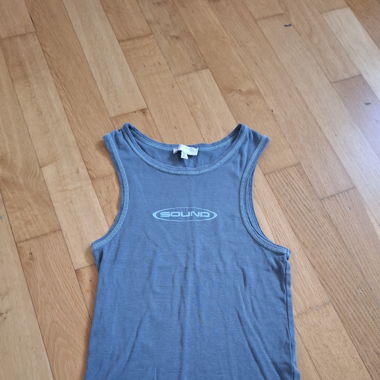 Grey Tank Top Pull&Bear