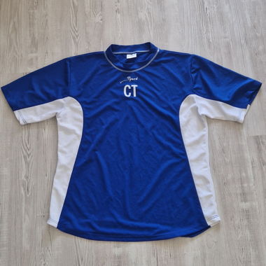 T-shirt de sport bleu-blanc Co Trainer