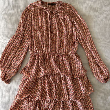 Maje floral ruffle dress