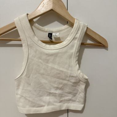 White crop top