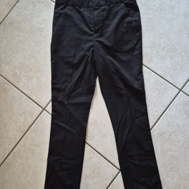 Elegant Black Fabric Trousers