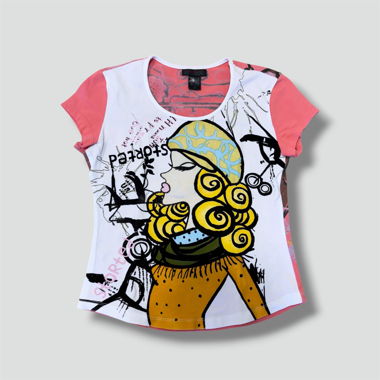 Custo Barcelona y2k graphic summer top 