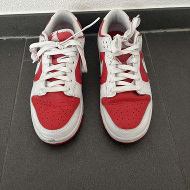 Sneaker Nike Dunk rosso/bianco