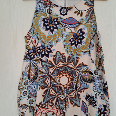 Printed Sleeveless Top