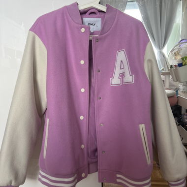 Veste varsity/baseball rose