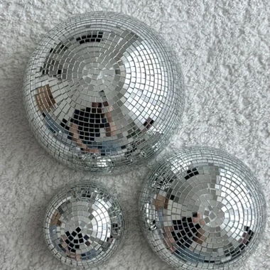 3 mezze sfere da discoteca –disco ball retro 