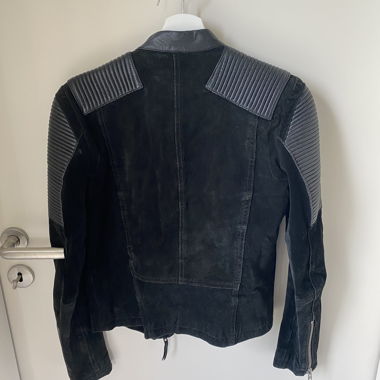 Mango Black Leather Jacket