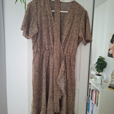 Patterned Wrap Dress