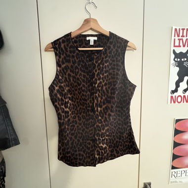 Leopard Print Sleeveless Top
