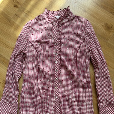 Gingham cotton blouse 