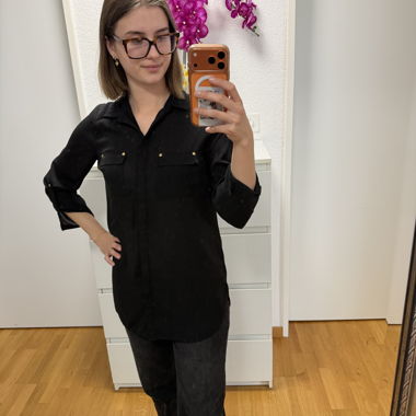 Schwarze Bluse