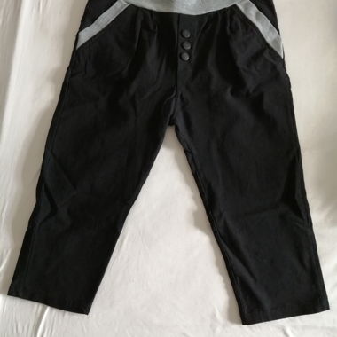 Black Fabric Pants
