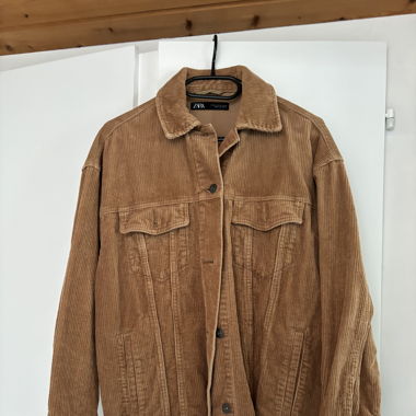 braune Cordjacke
