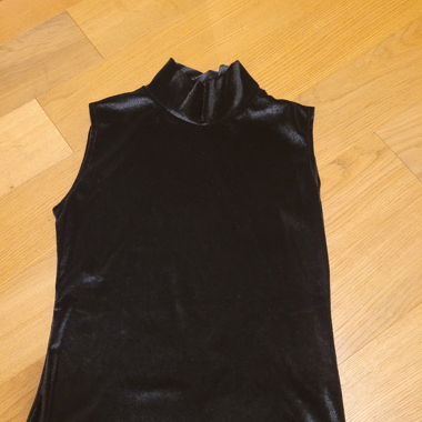 Turtleneck schwarz samtoptik
