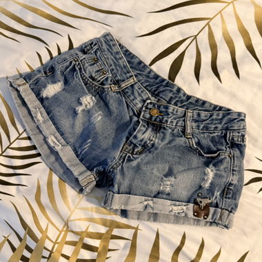 Denim Shorts with Rips