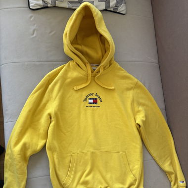 Sweat à capuche Tommy Jeans jaune 