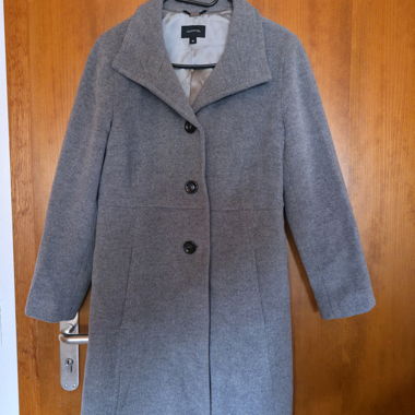 Comma grey wool coat size 38