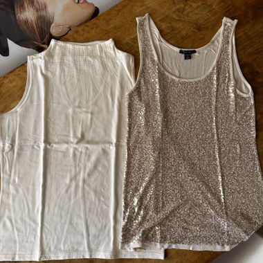 Set aus 2 ärmellosen Oberteilen