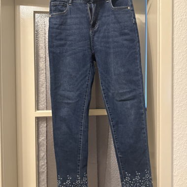 CHICOR-Jeans blau bestickt