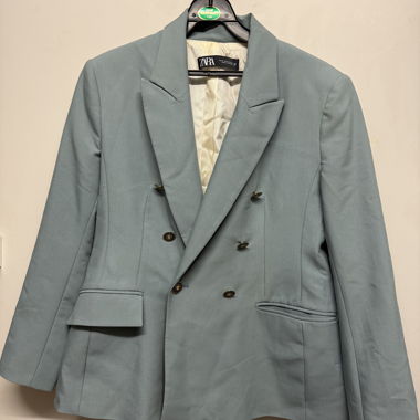 Blazer Zara bleu gris