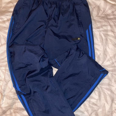 Blue Adidas Tracksuit Bottoms
