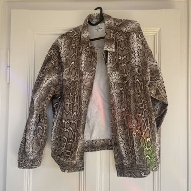 Snake denim jacket