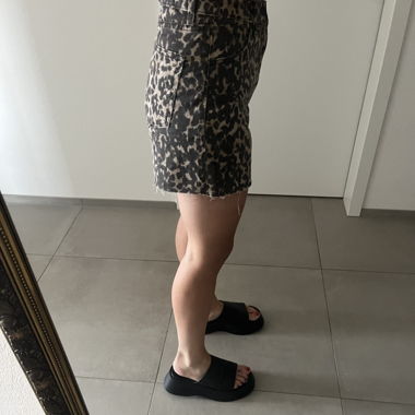 Shorts à motif léopard