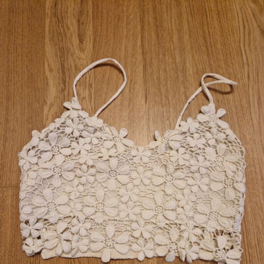 Strick-Top in beige