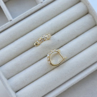 Golden Stone Earrings