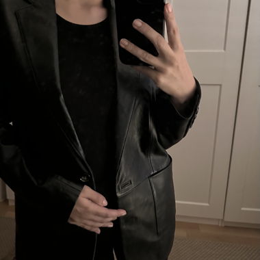 Mango Lederblazer echt Grösse XS