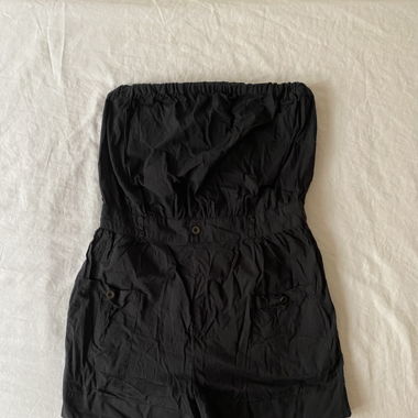 Black Sleeveless Romper