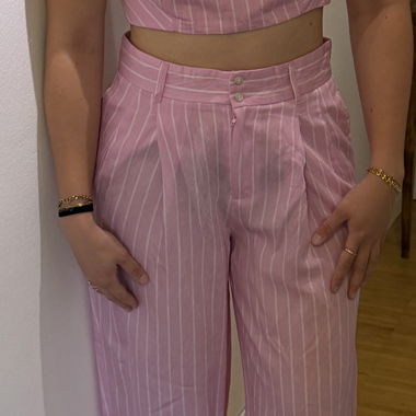 Pink top and pants set