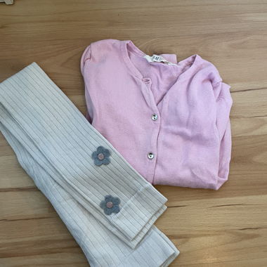Set bambini H&M Cardigan & Leggings 122/128