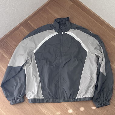 BERSHKA MPH TRACKJACKET - GRIS & BLANC