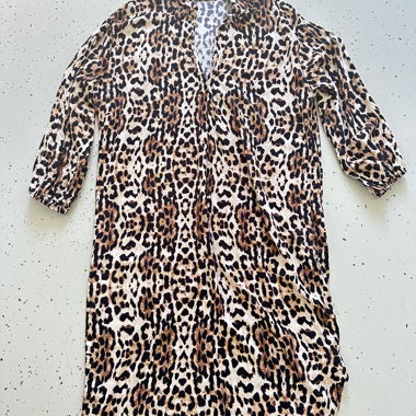 Abito tunica Milano con stampa leopardo M 