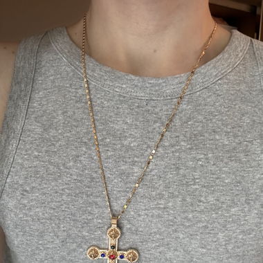 Y2K Cross Necklace