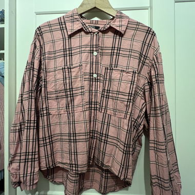BERSHKA camicia rosa