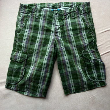 Vintage Karierte Cargo-Shorts