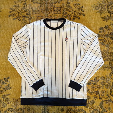 Fila gestreifter Sweater Samt