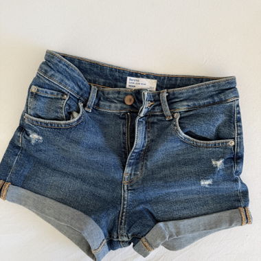 Short in denim Bershka